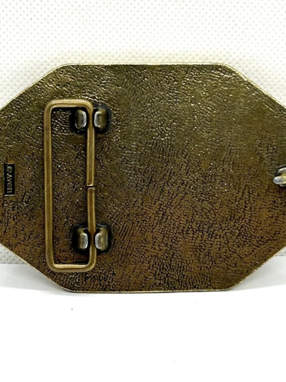 Locomotive Train Belt Buckle, Vintage Avon 1980’s